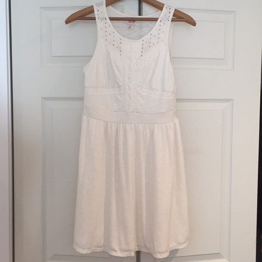 Cream Eyelet Dress